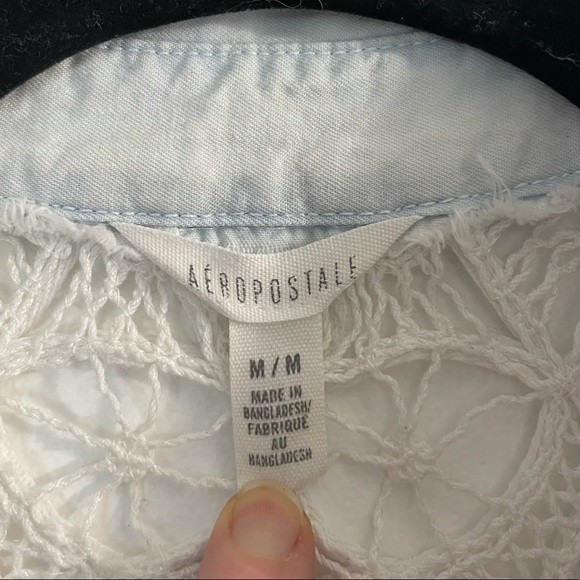 AEROPOSTALE: Button Up Lace Shirt - Picture 2 of 4